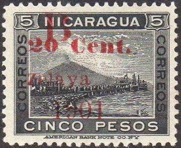 timbres-poste sellos postales stamps Nicaragua Momotombo to Dealers' Order Zelaya Bluefields Volcano & Train